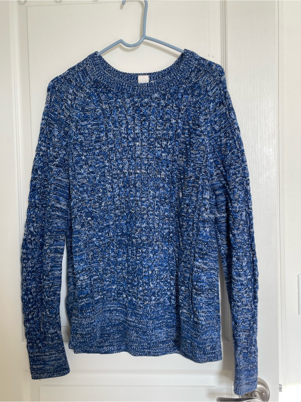 GAP Blue Marled Crewneck Sweater